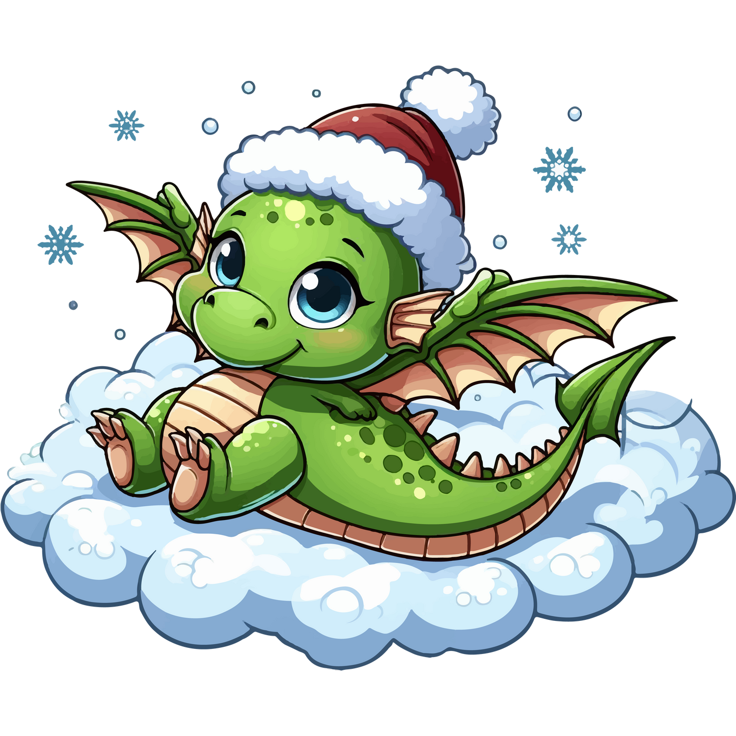 Green Dragon in the Clouds - Preshrunk Sweatshirt