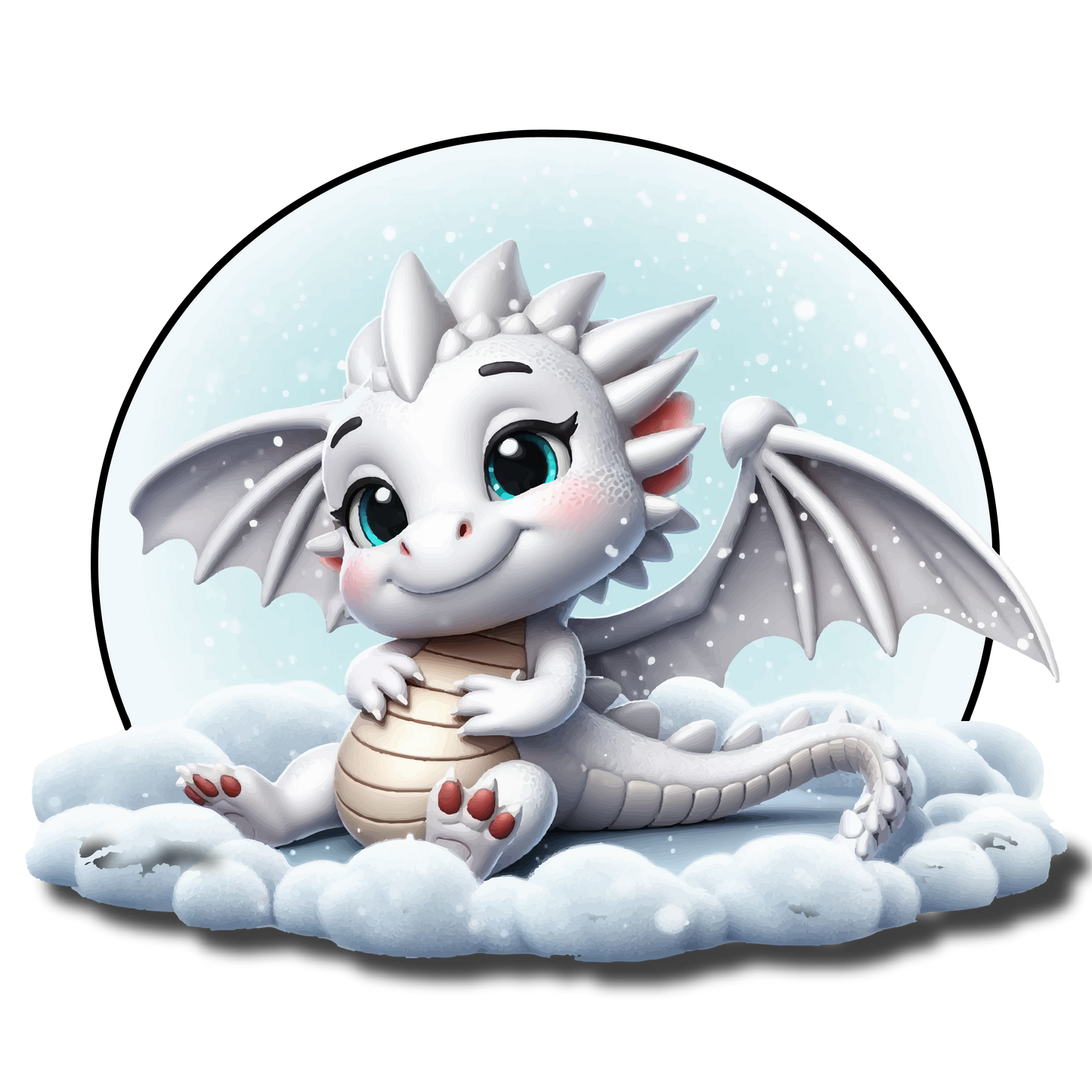 White Dragon in the Clouds - Unisex Triblend