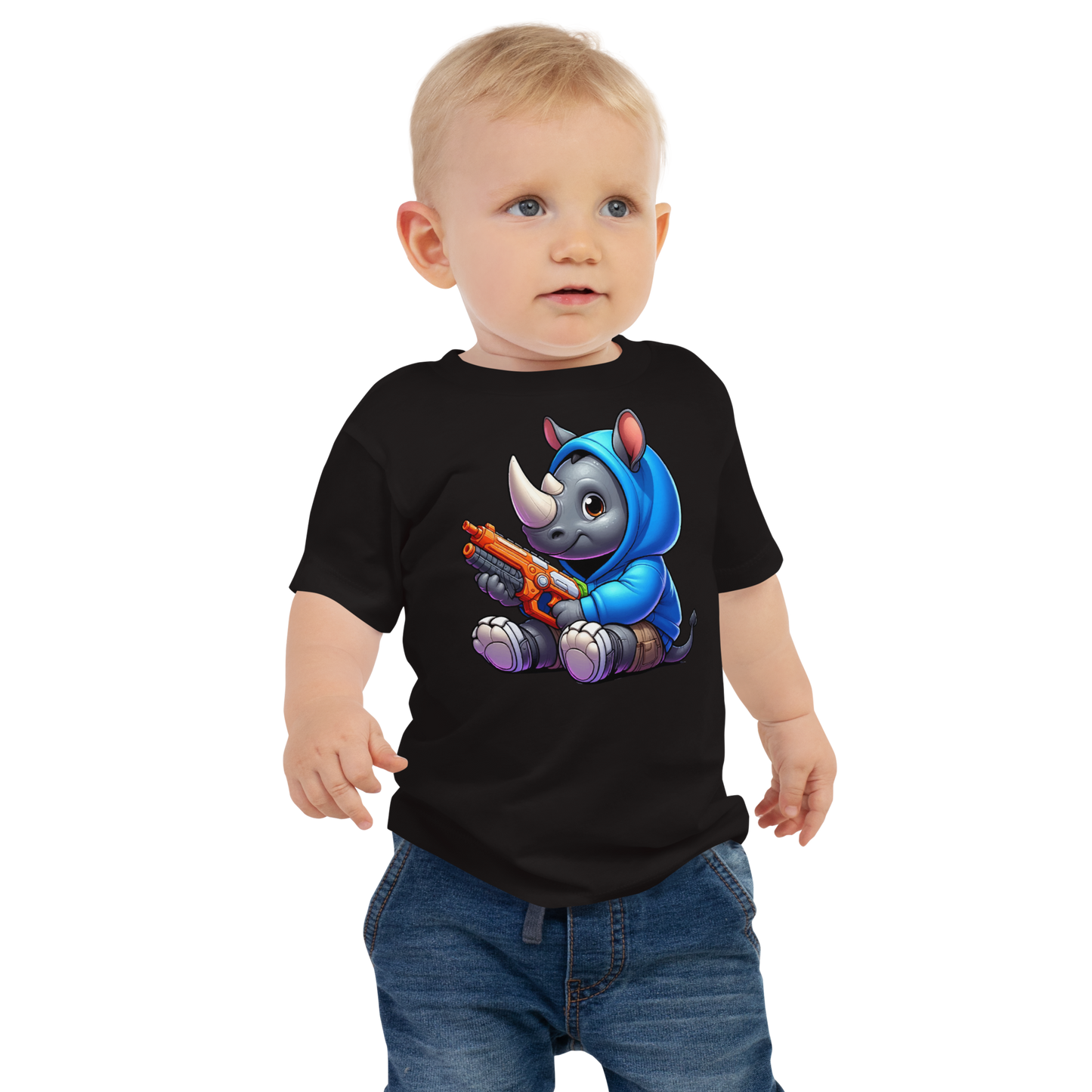 Baby Rhino with Foam Dart Blaster - Baby Tee