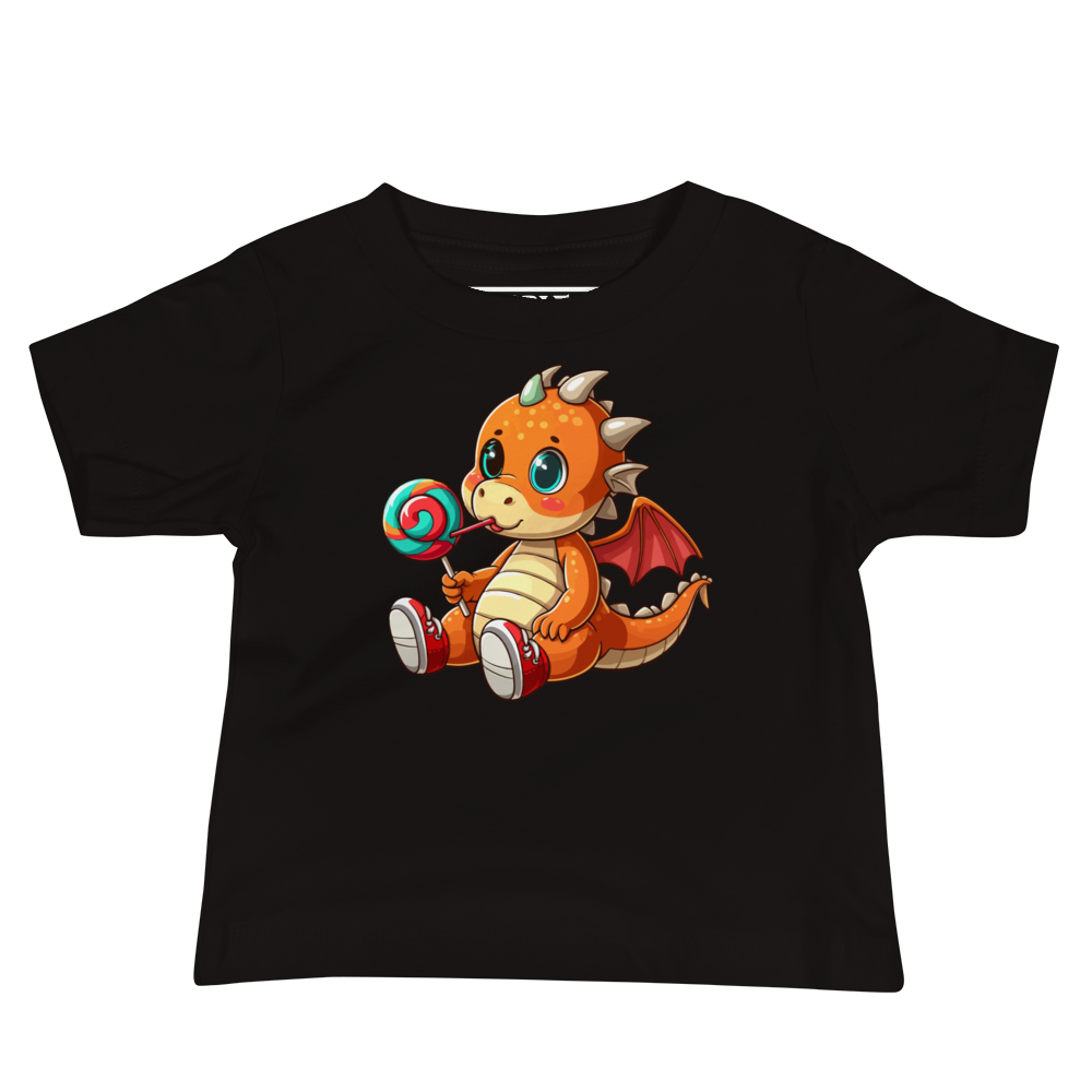 Baby Dragon with Lolipop - Baby Tee
