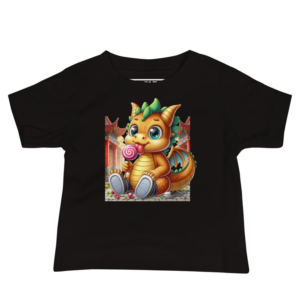 Dragon in Town with Lolipop - Baby Tee