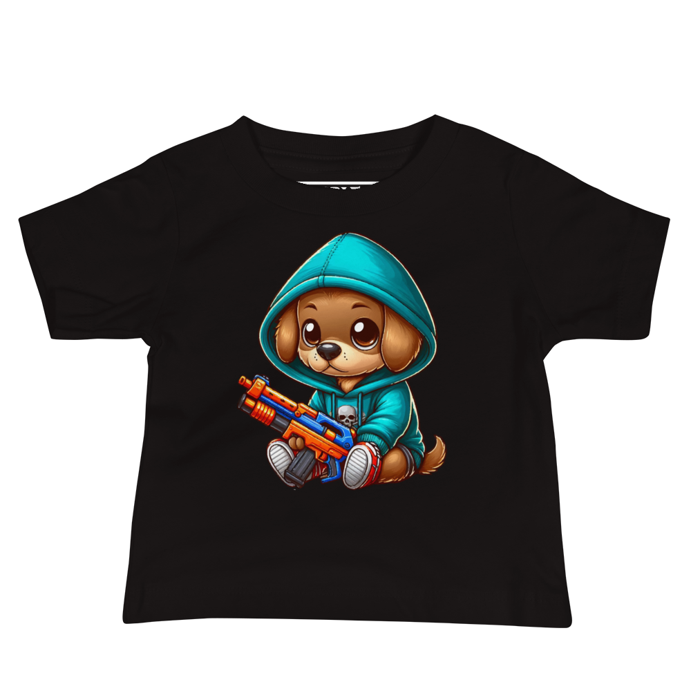 Brown Puppy with Foam Dart Blaster - Baby Tee