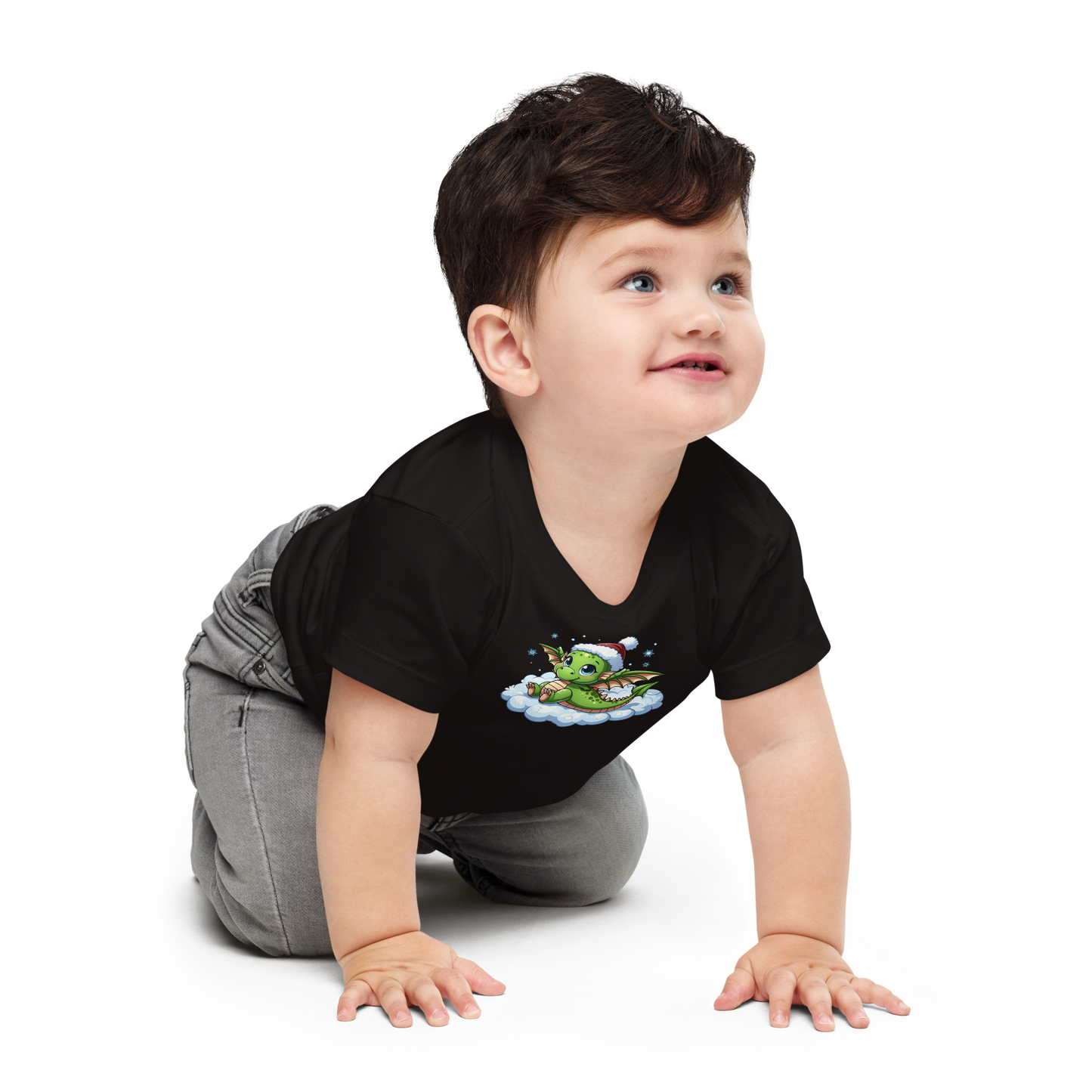 Green Dragon in the Clouds - Baby Tee