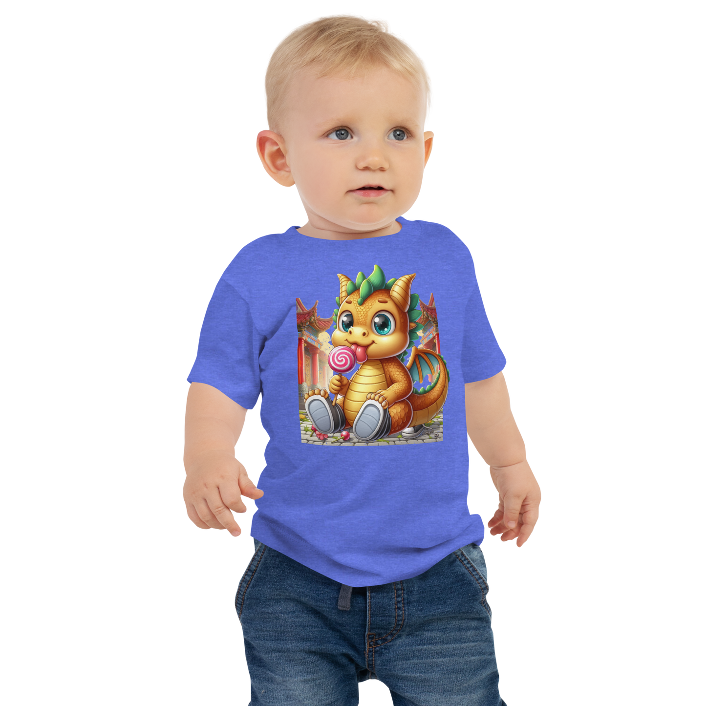 Dragon in Town with Lolipop - Baby Tee