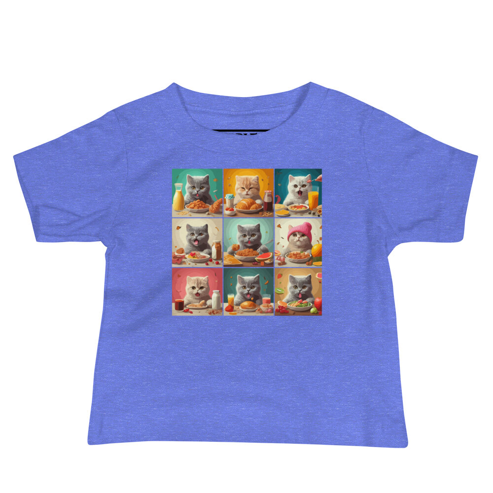 Kittens Eating Collage - Baby Tee