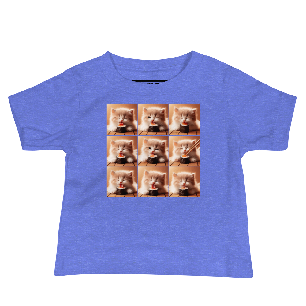 Kittens Eating Sushi Collage - Baby Tee