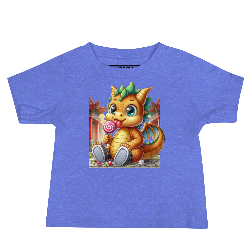Dragon in Town with Lolipop - Baby Tee