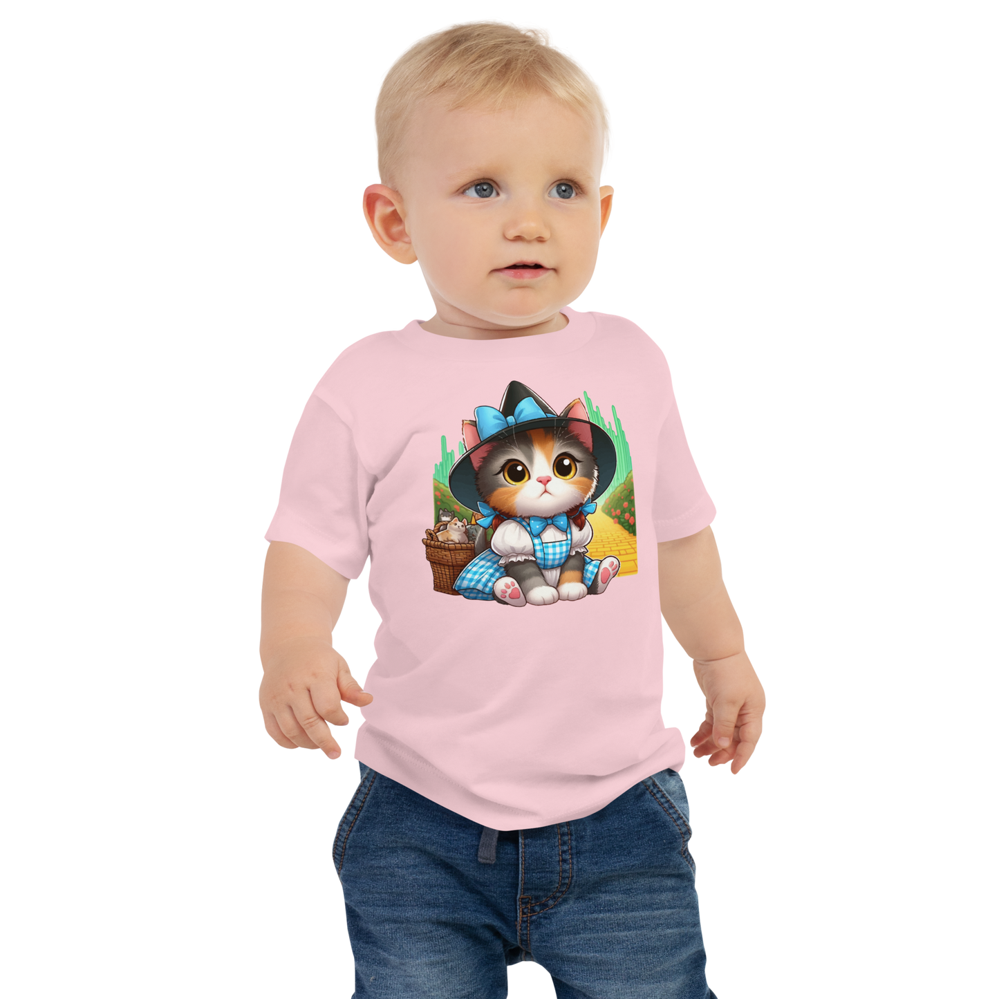 Kitten on a Yellow Brick Road - Baby Tee