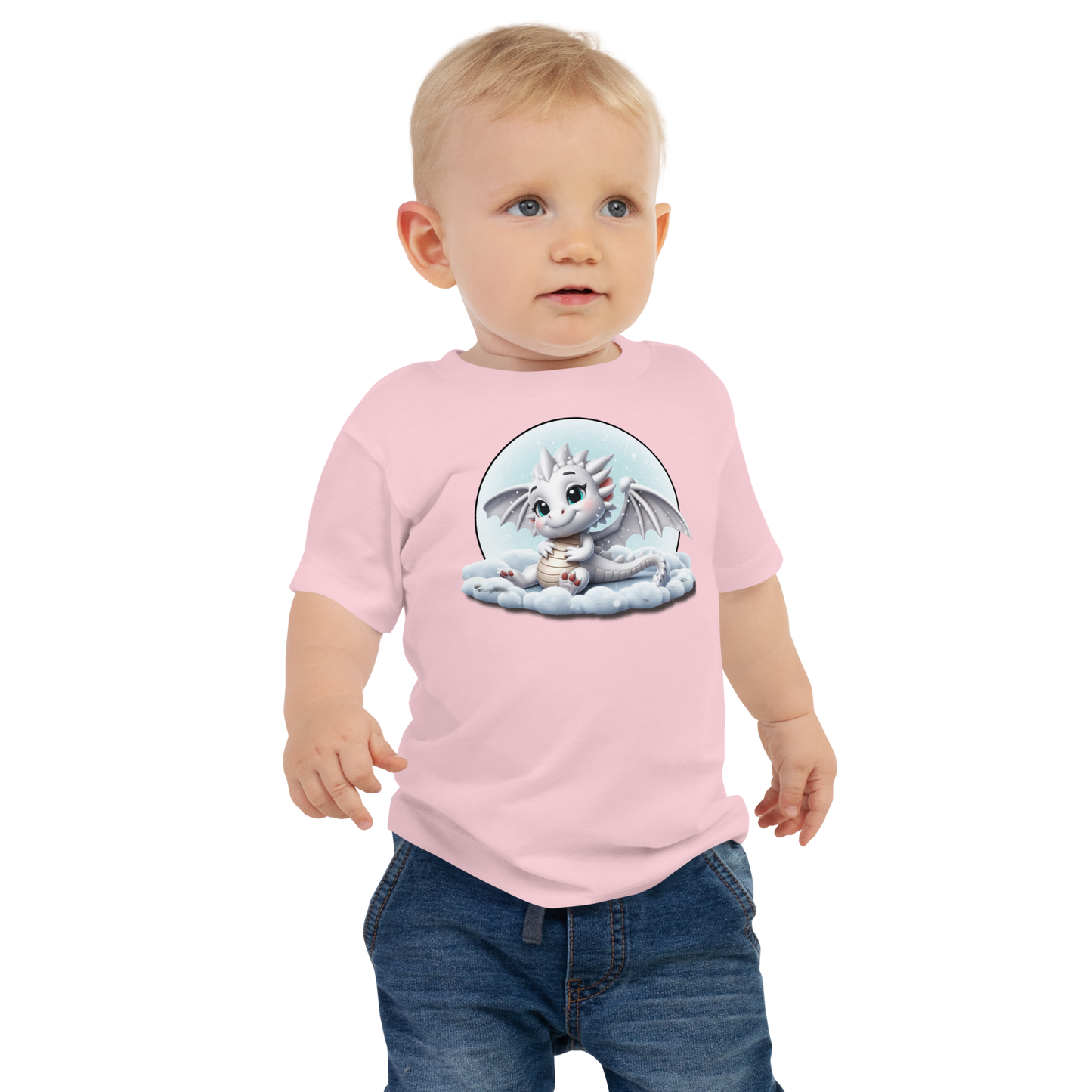 White Dragon in the Clouds - Baby Tee
