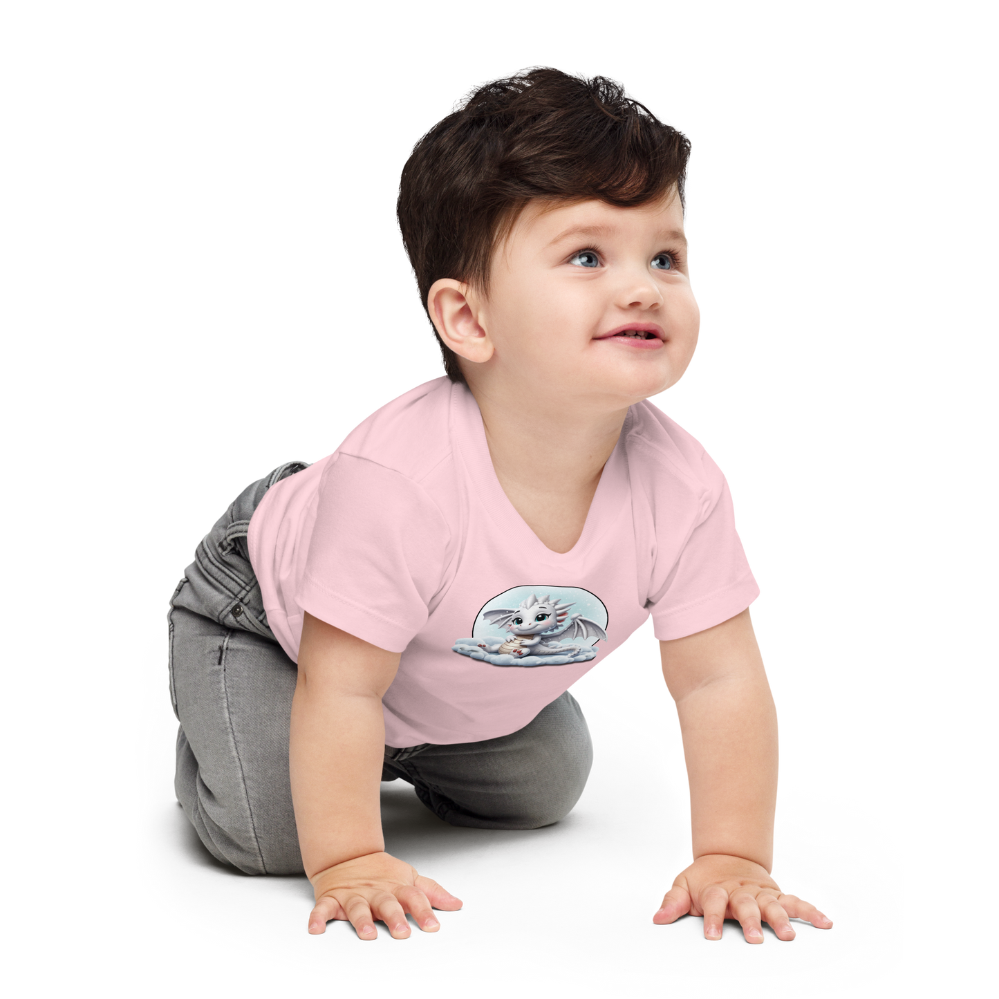 White Dragon in the Clouds - Baby Tee