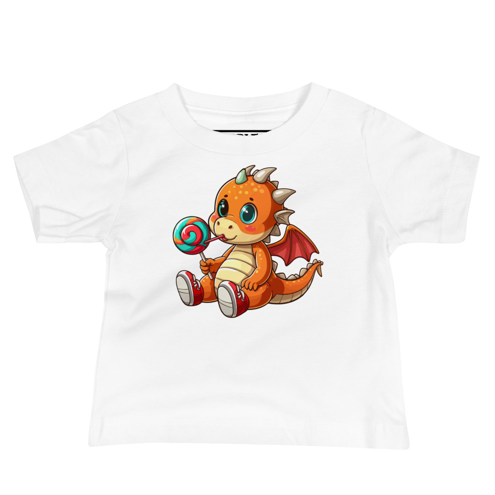 Baby Dragon with Lolipop - Baby Tee