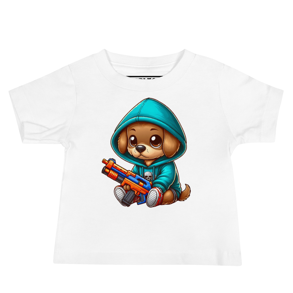 Brown Puppy with Foam Dart Blaster - Baby Tee
