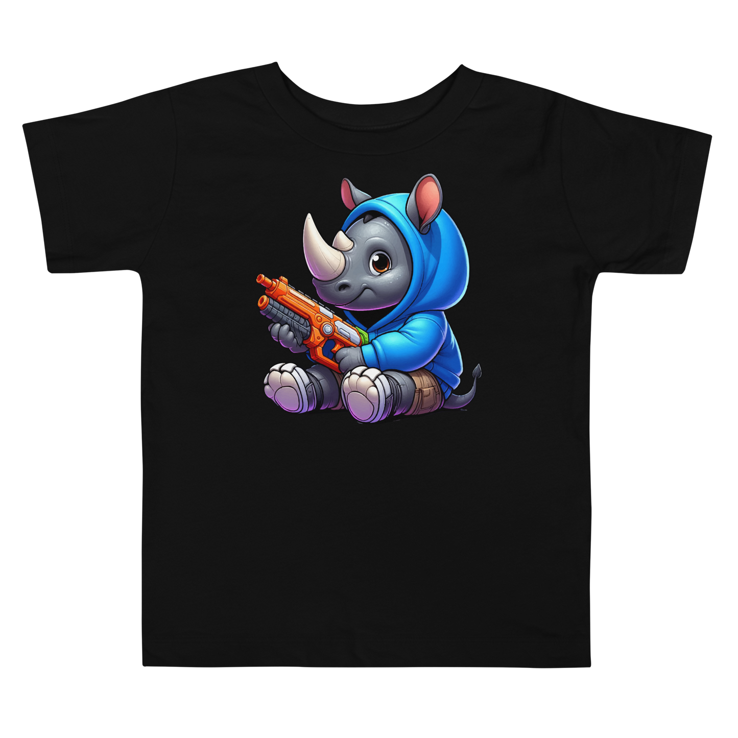 Baby Rhino with Foam Dart Blaster - Toddler Tee