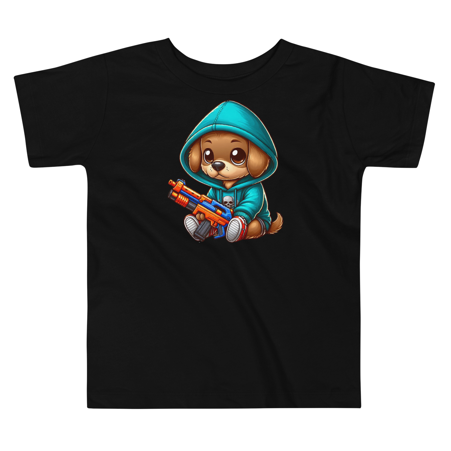 Brown Puppy with Foam Dart Blaster - Toddler Tee