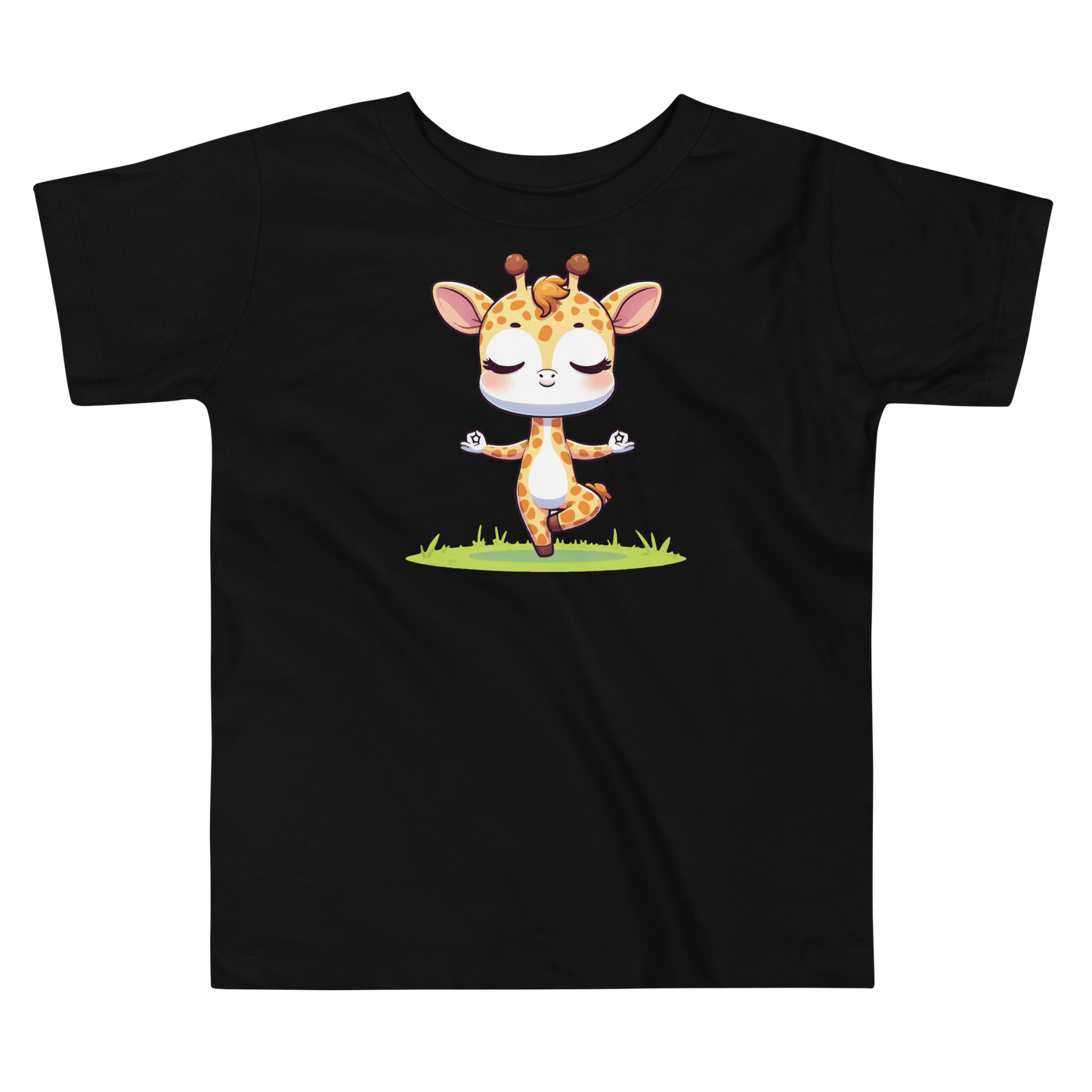 Giraffe doing Yoga - Toddler Tee