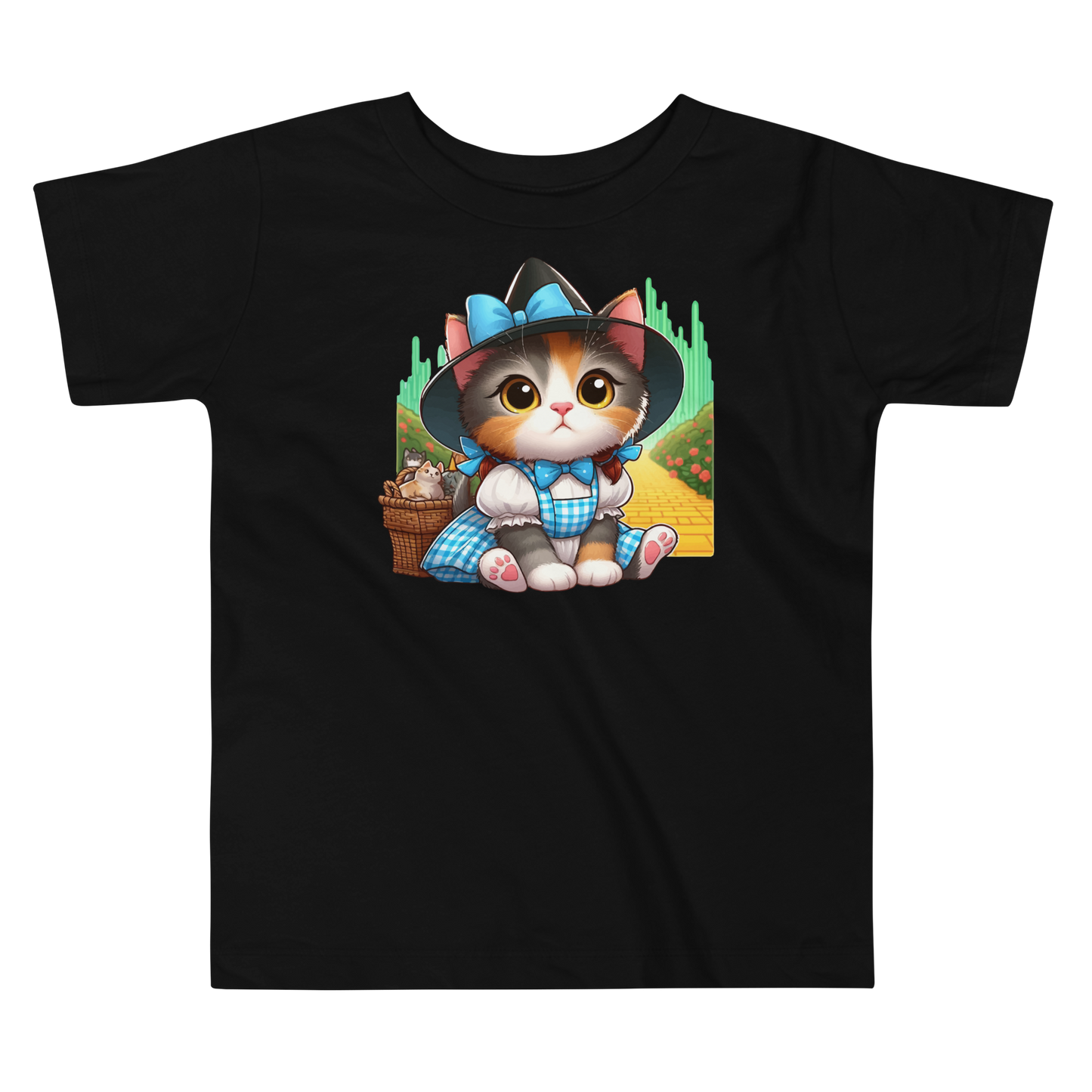 Kitten on a Yellow Brick Road - Toddler Tee