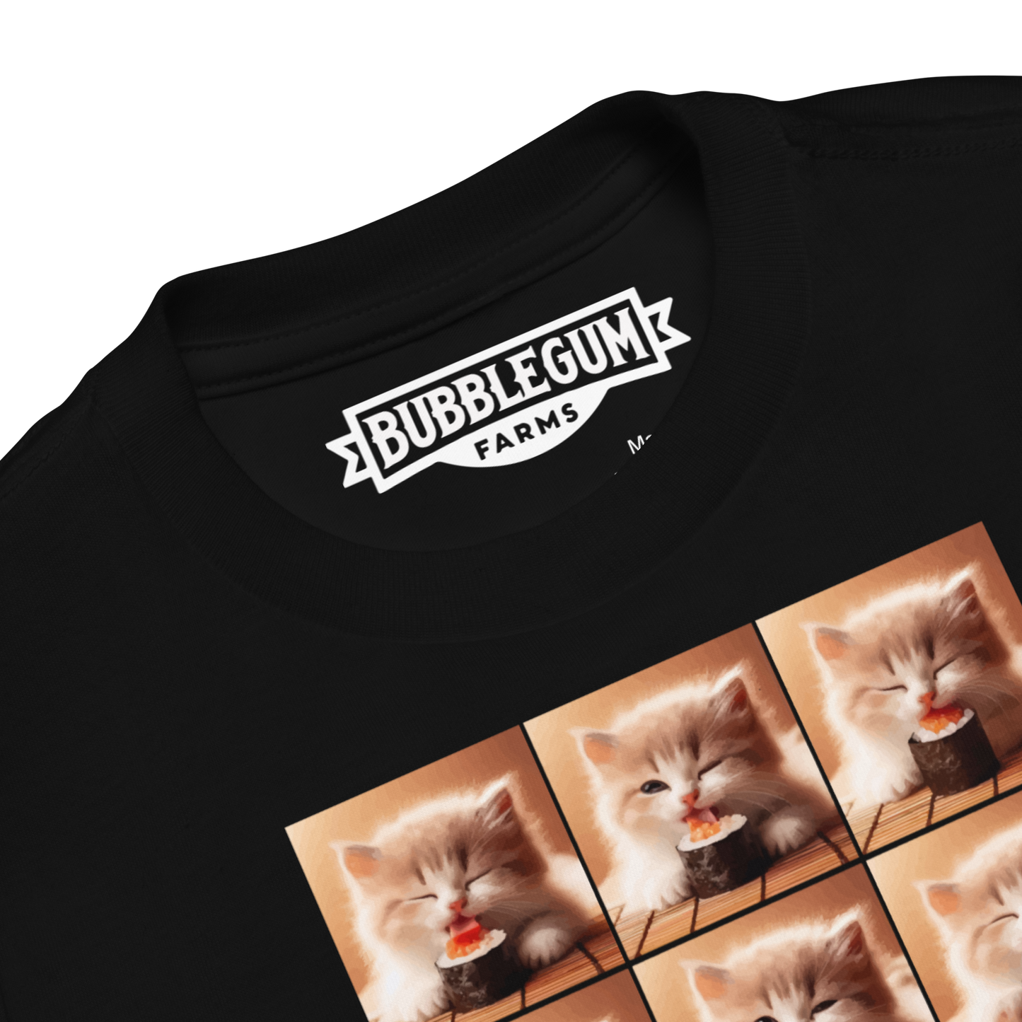 Kittens Eating Sushi Collage - Toddler Tee
