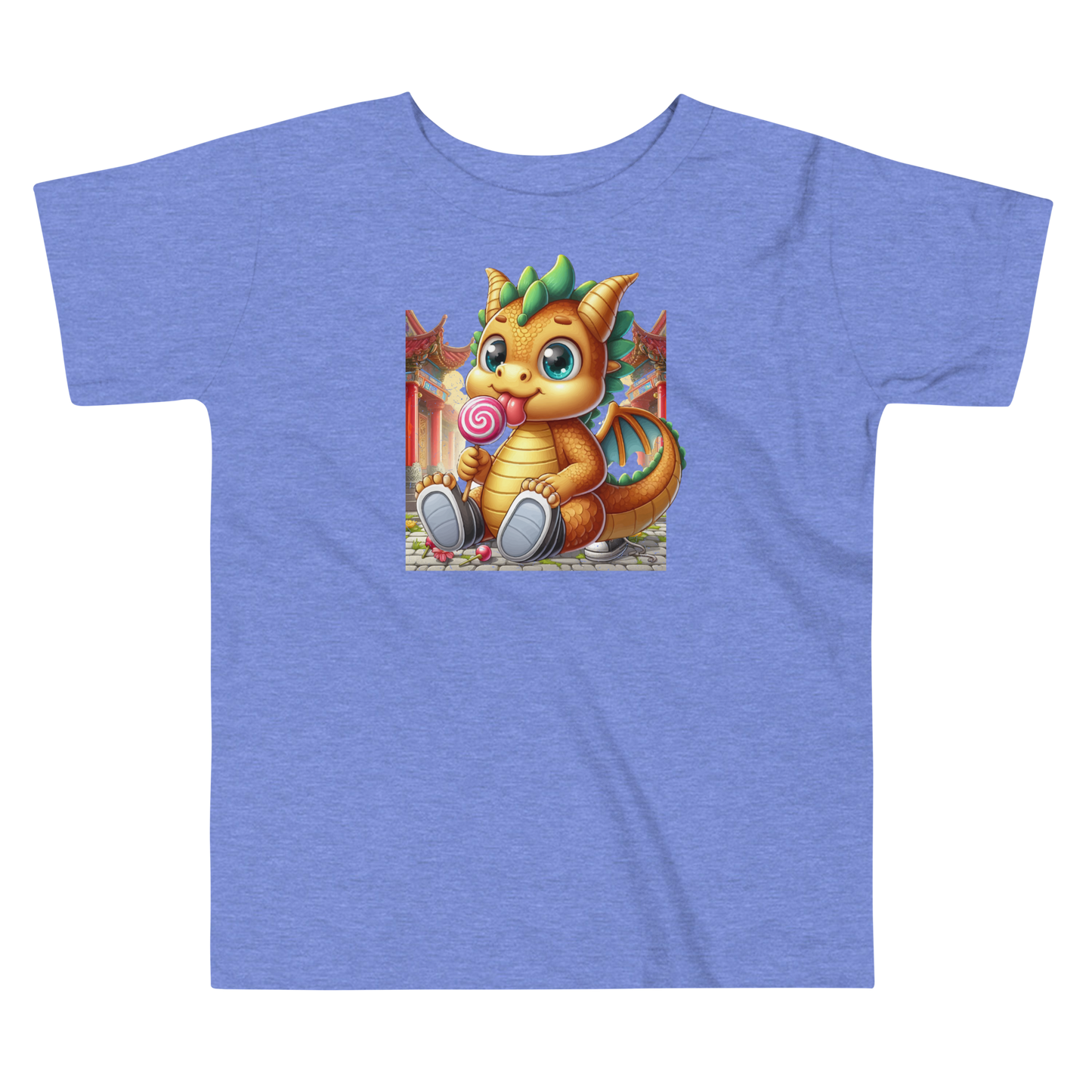 Dragon in Town with Lolipop - Toddler Tee