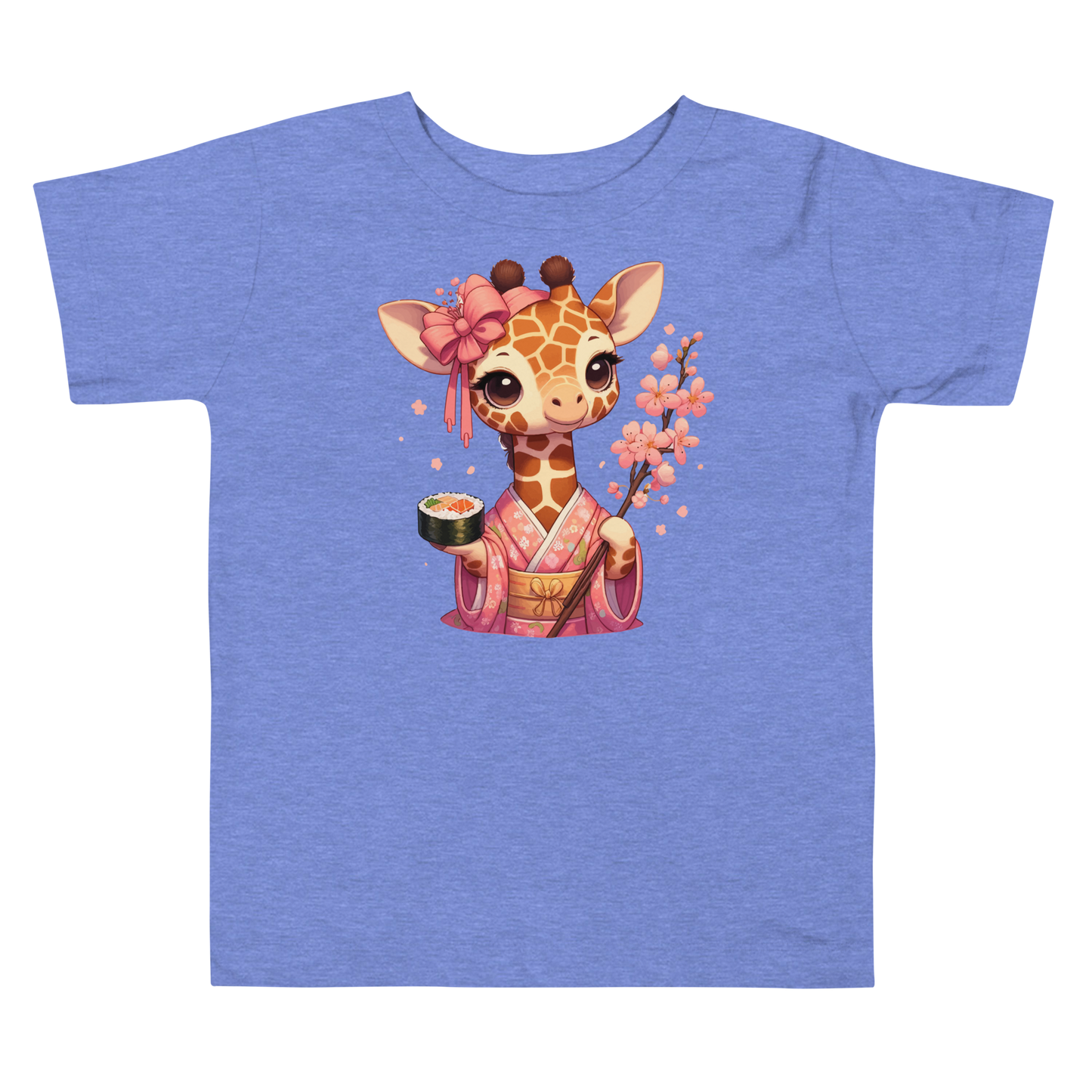 Geisha Giraffe - Holding Cherry Blossoms - Toddler Tee