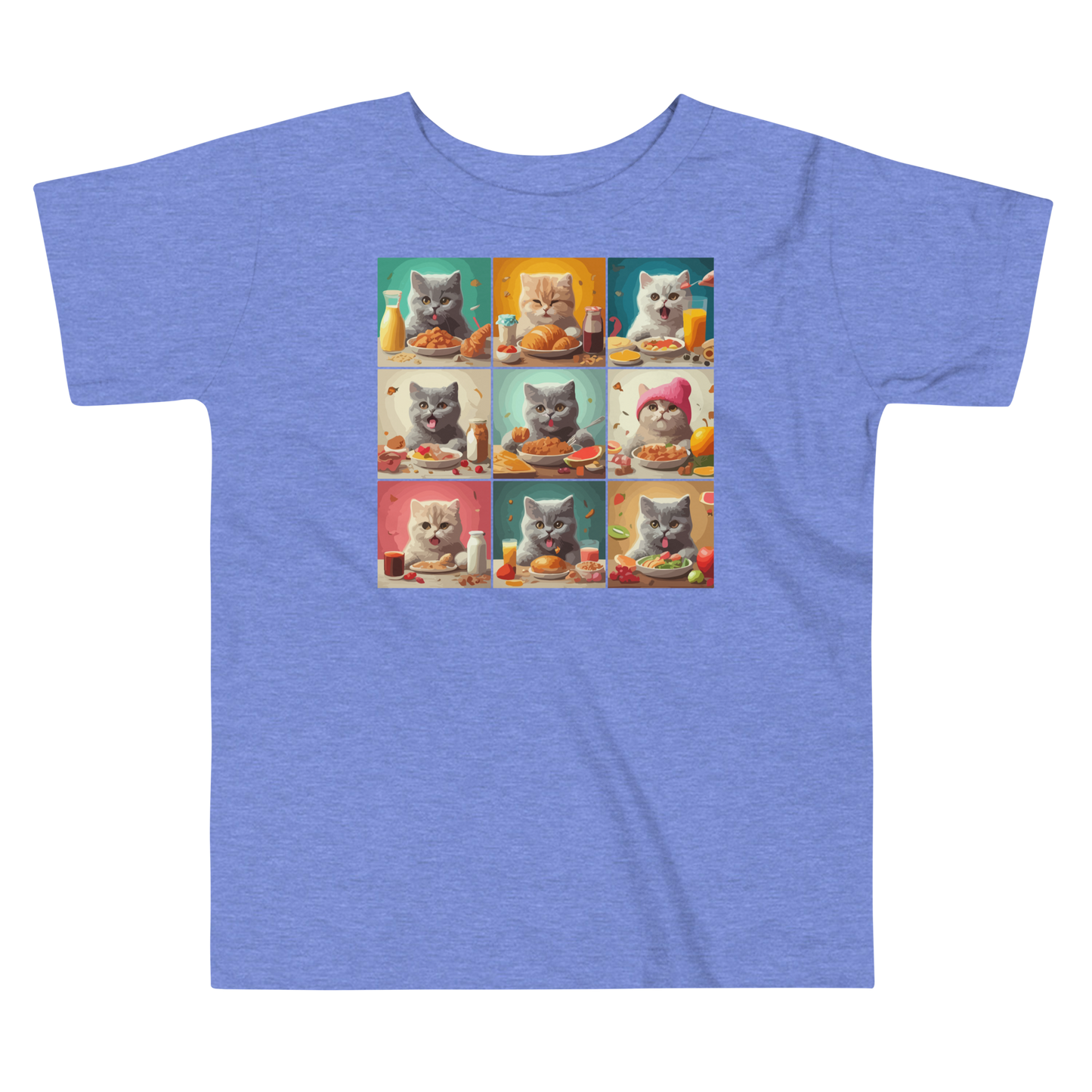 Kittens Eating Collage - Toddler Tee
