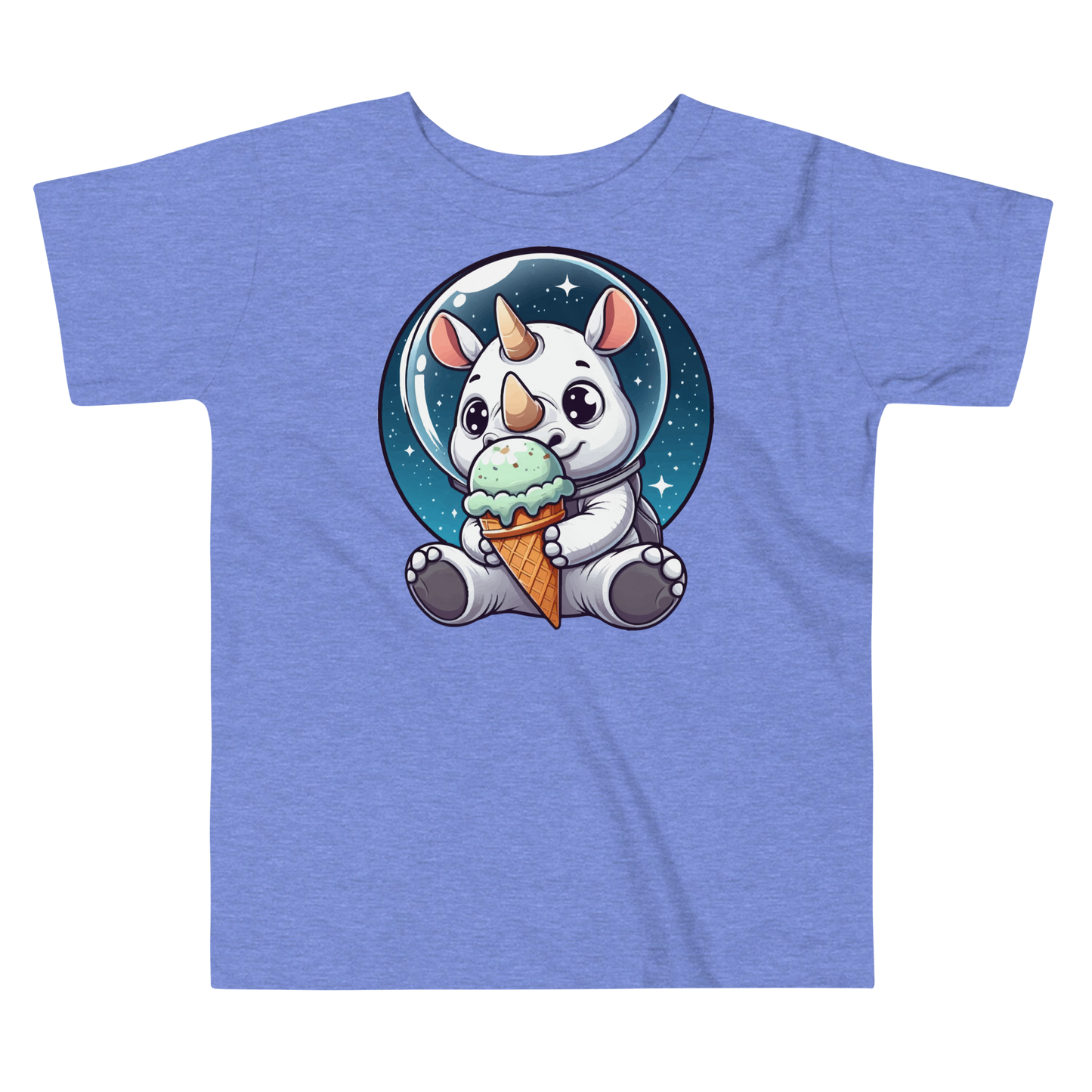 Space Rhino - Eating Ice Cream - Toddler Tee