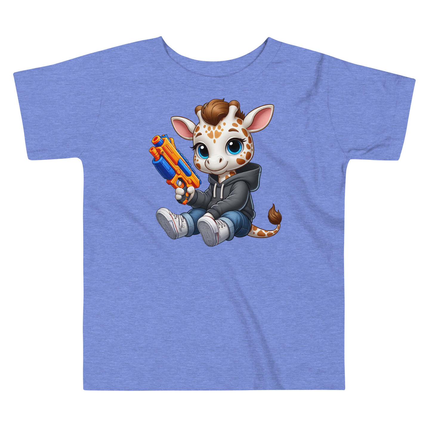 White Giraffe with Foam Dart Blaster - Toddler Tee