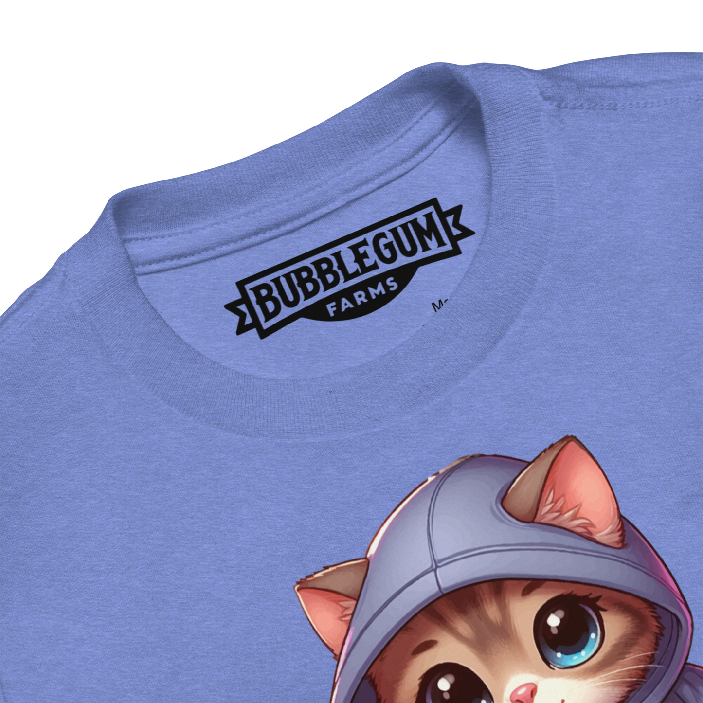 Brown Kitten - Sitting on Books - Toddler Tee