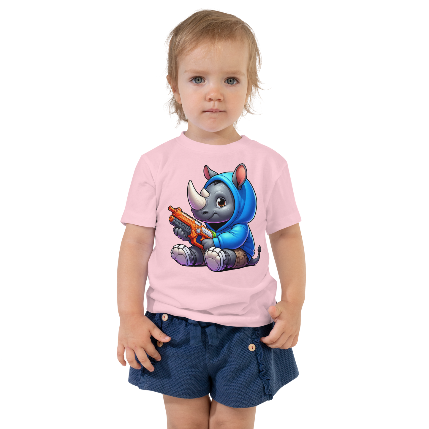 Baby Rhino with Foam Dart Blaster - Toddler Tee