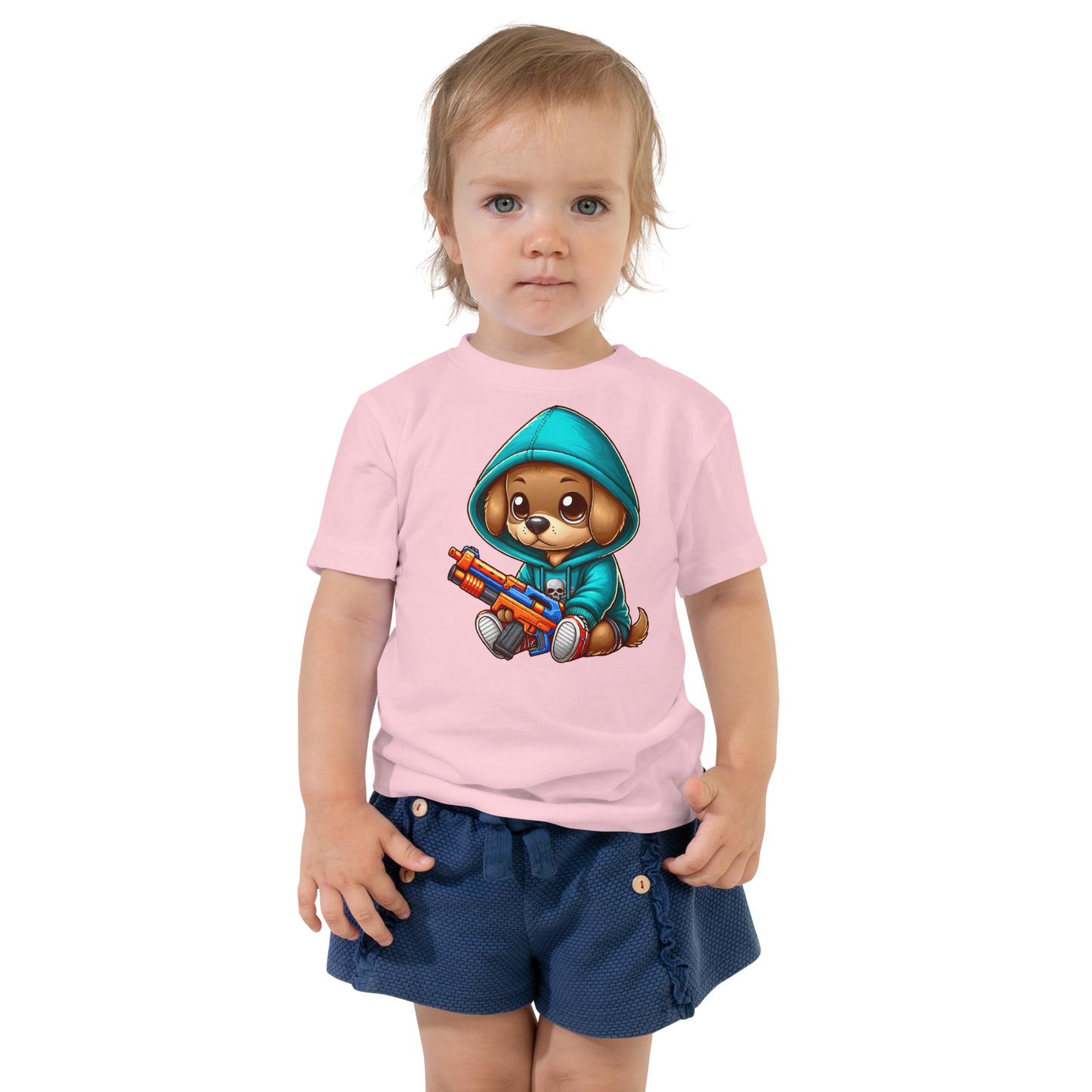 Brown Puppy with Foam Dart Blaster - Toddler Tee