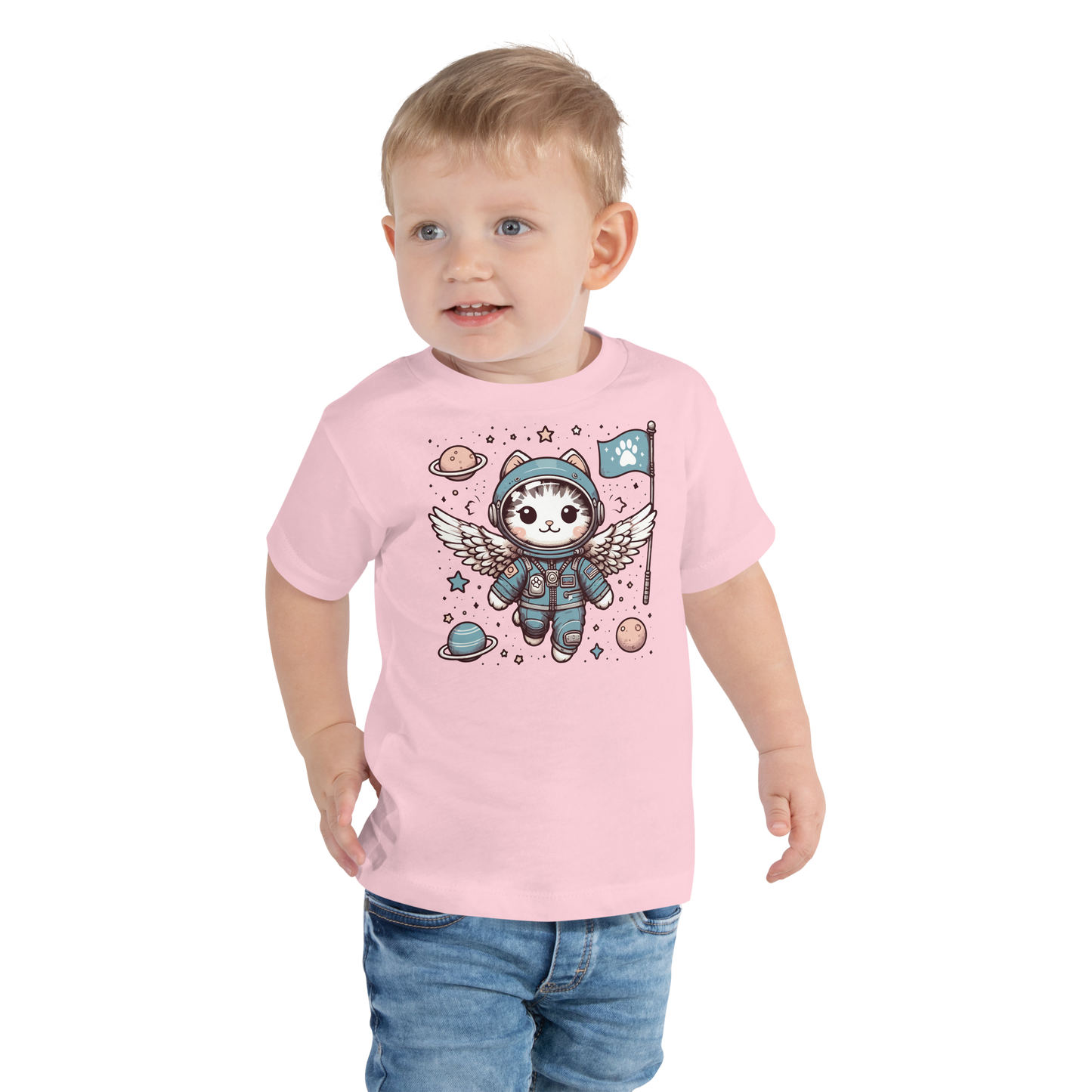 Space Kitten with Wings - Toddler Tee