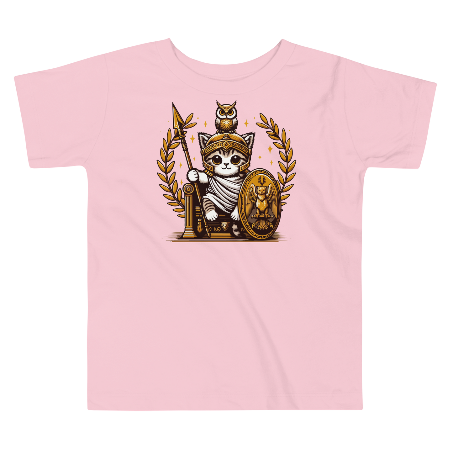 Roman Kitten with Owl - Toddler Tee