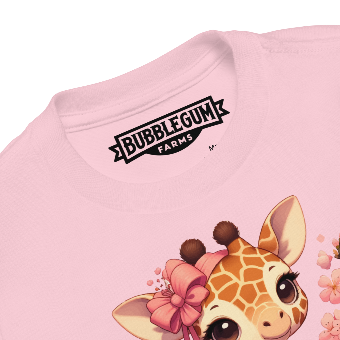 Geisha Giraffe - Holding Cherry Blossoms - Toddler Tee