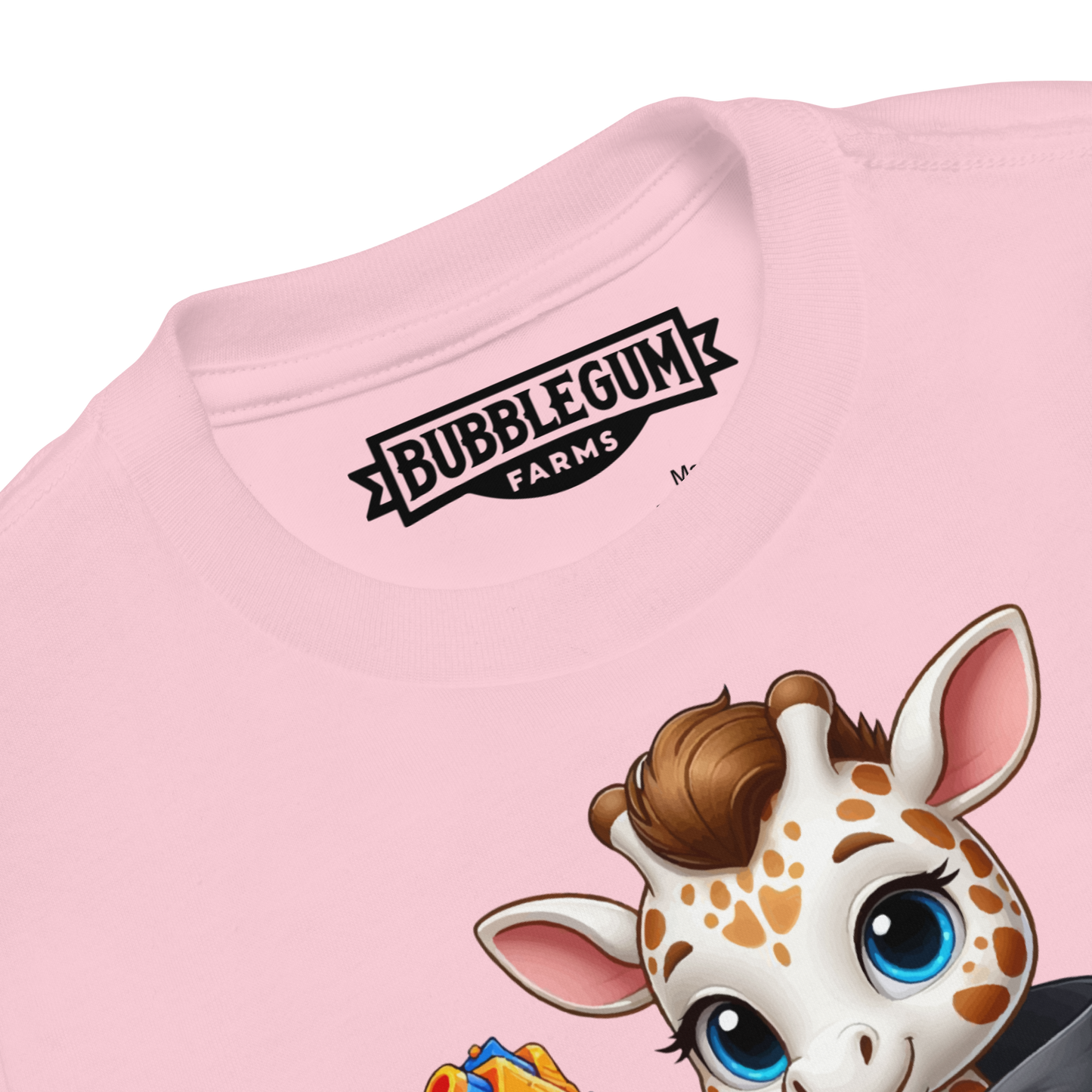 White Giraffe with Foam Dart Blaster - Toddler Tee