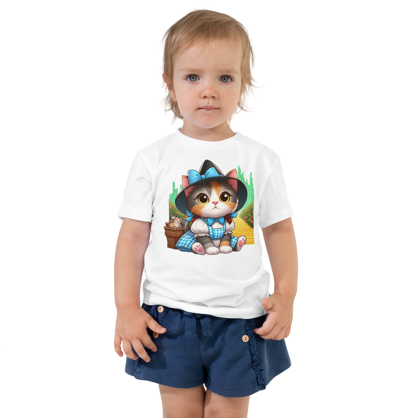 Kitten on a Yellow Brick Road - Toddler Tee