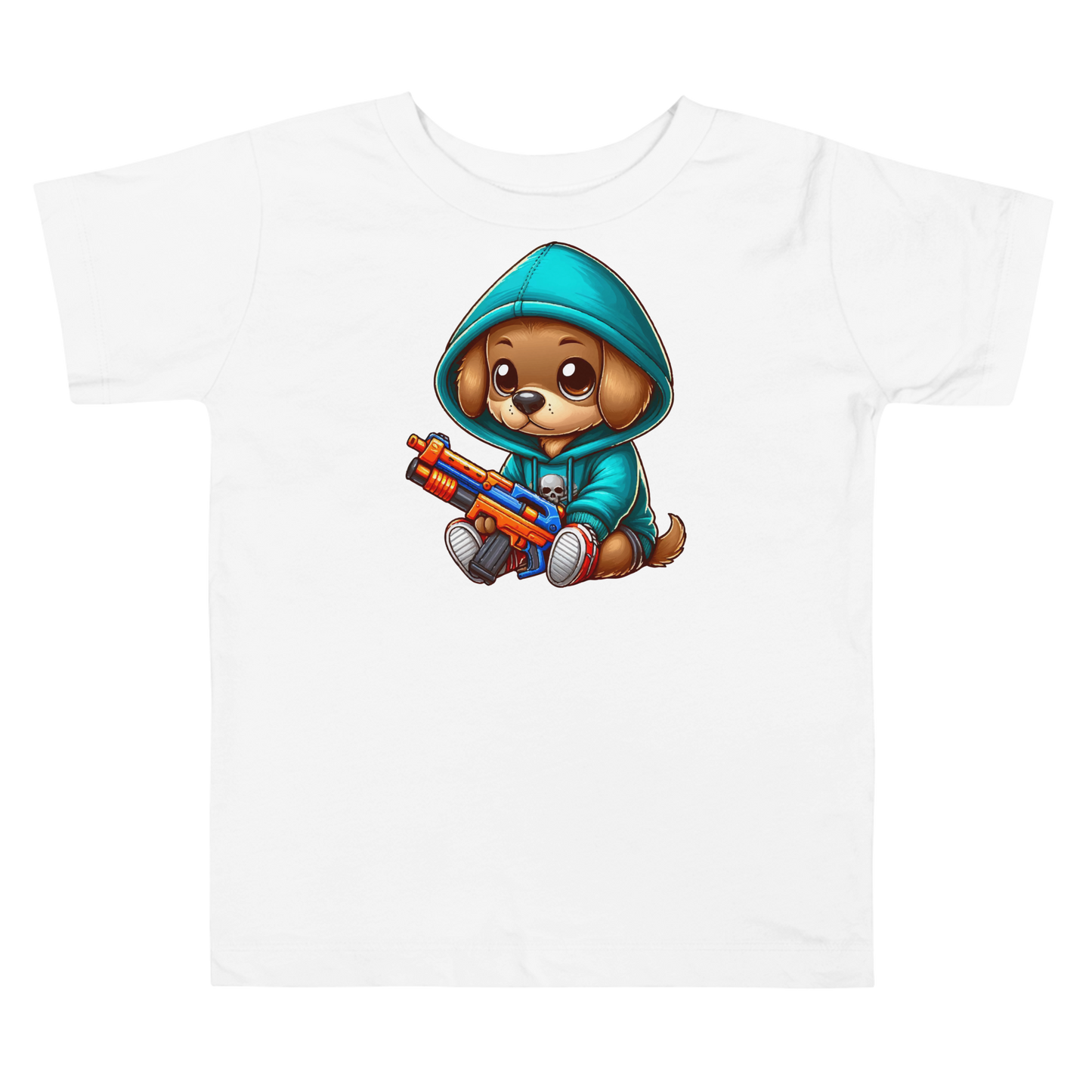 Brown Puppy with Foam Dart Blaster - Toddler Tee