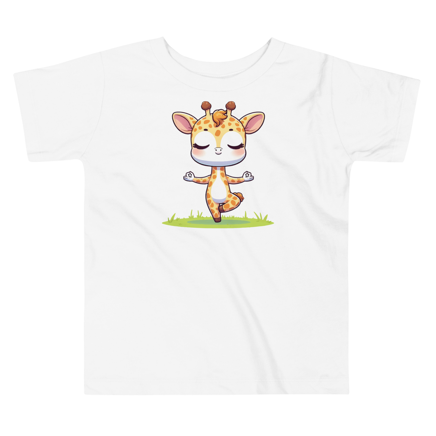 Giraffe doing Yoga - Toddler Tee