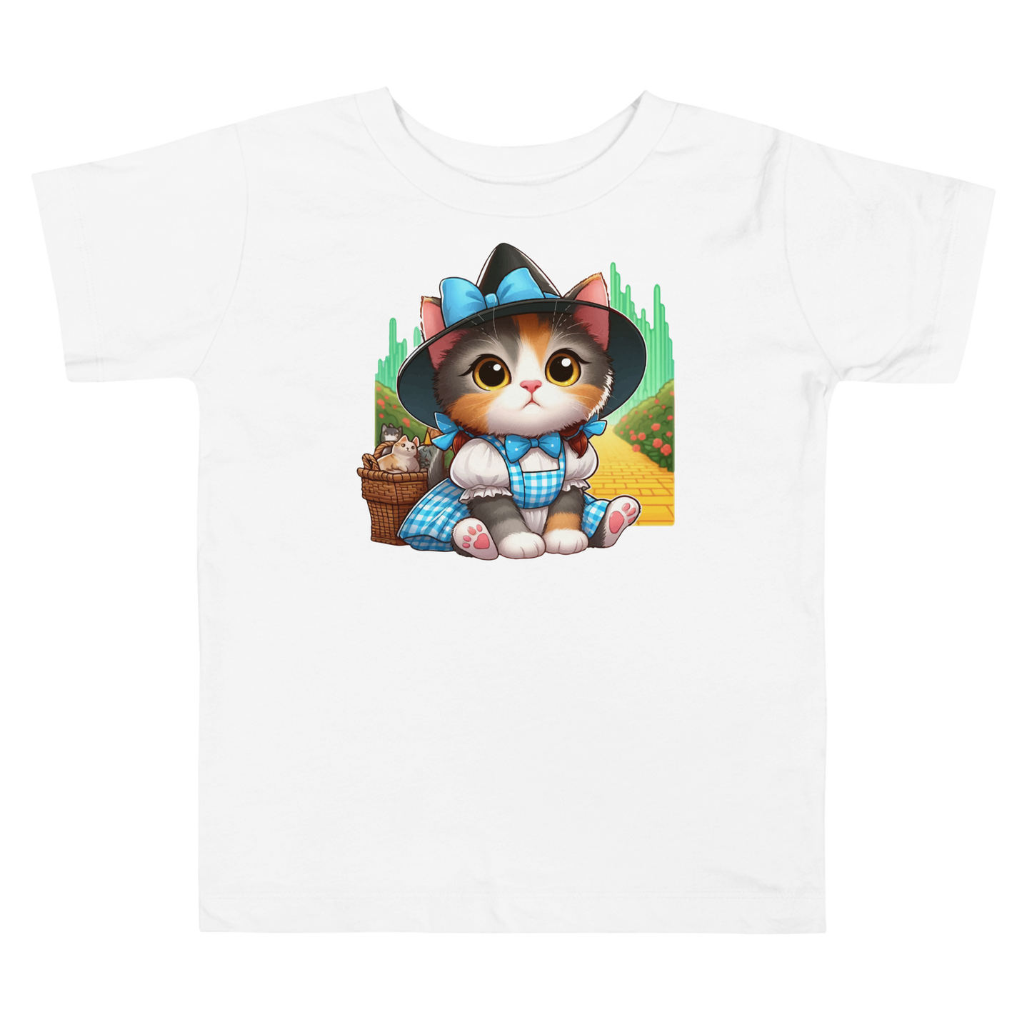 Kitten on a Yellow Brick Road - Toddler Tee