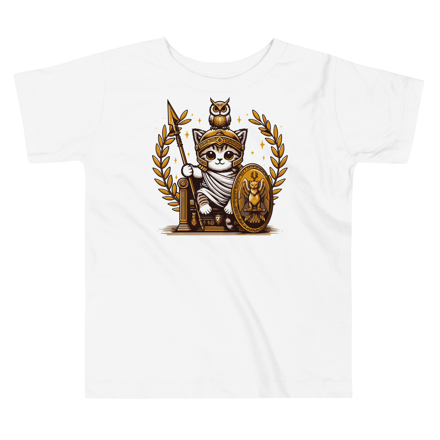 Roman Kitten with Owl - Toddler Tee