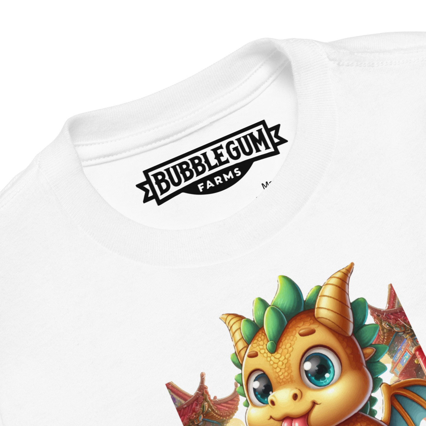 Dragon in Town with Lolipop - Toddler Tee