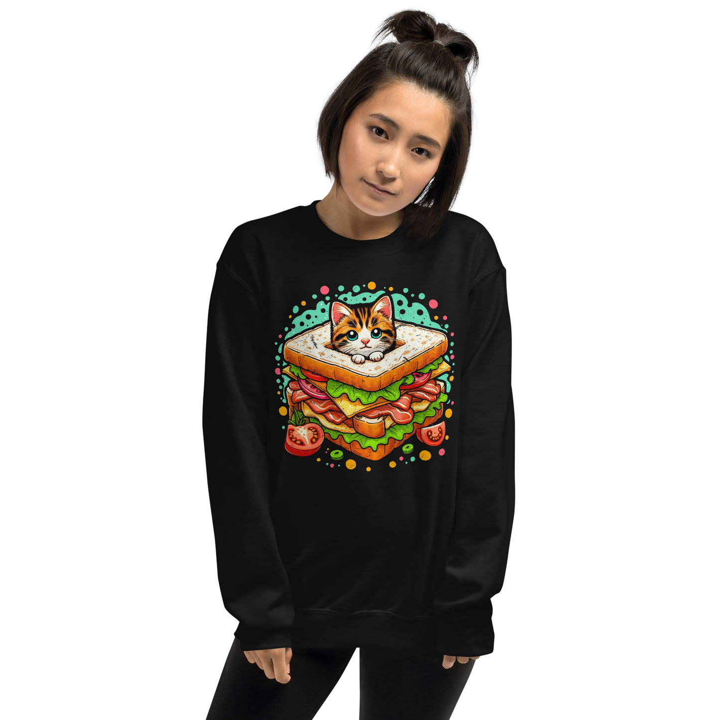 Kitten in a Sandwich - Preshrunk Sweatshirt