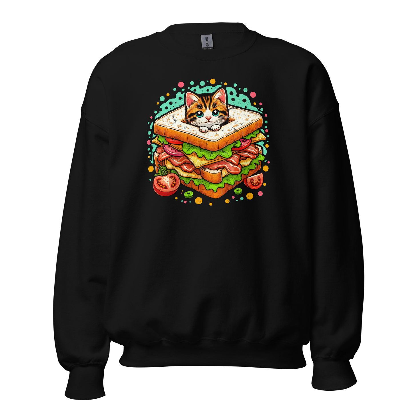 Kitten in a Sandwich - Preshrunk Sweatshirt