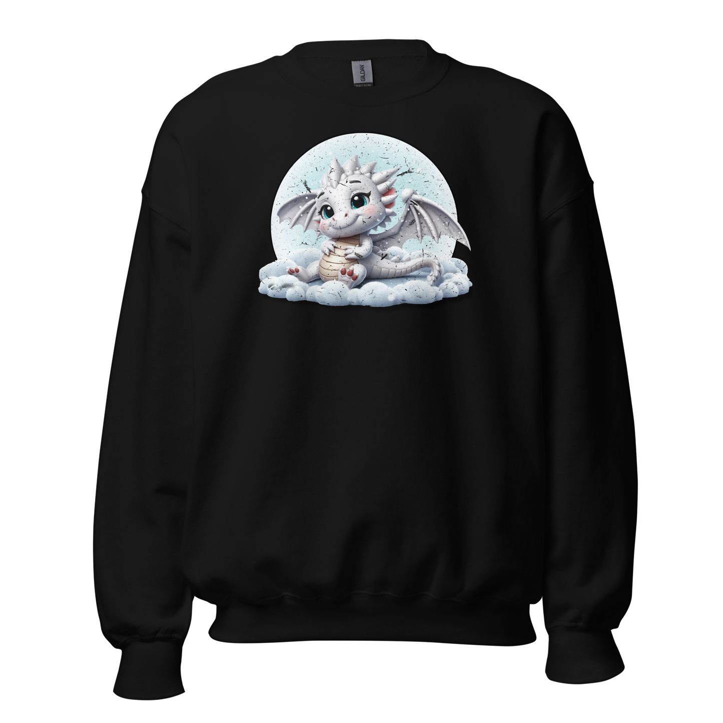White Dragon in the Clouds - Preshrunk Sweatshirt