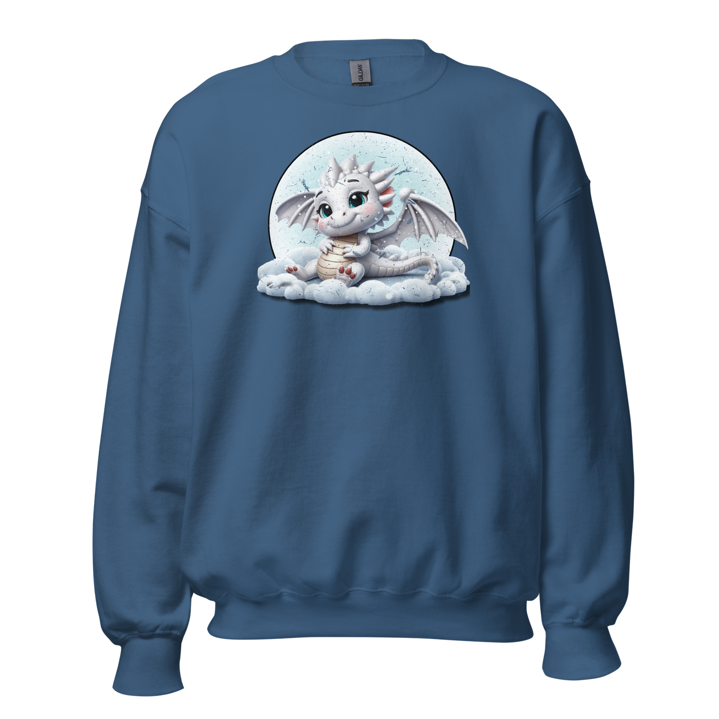White Dragon in the Clouds - Preshrunk Sweatshirt