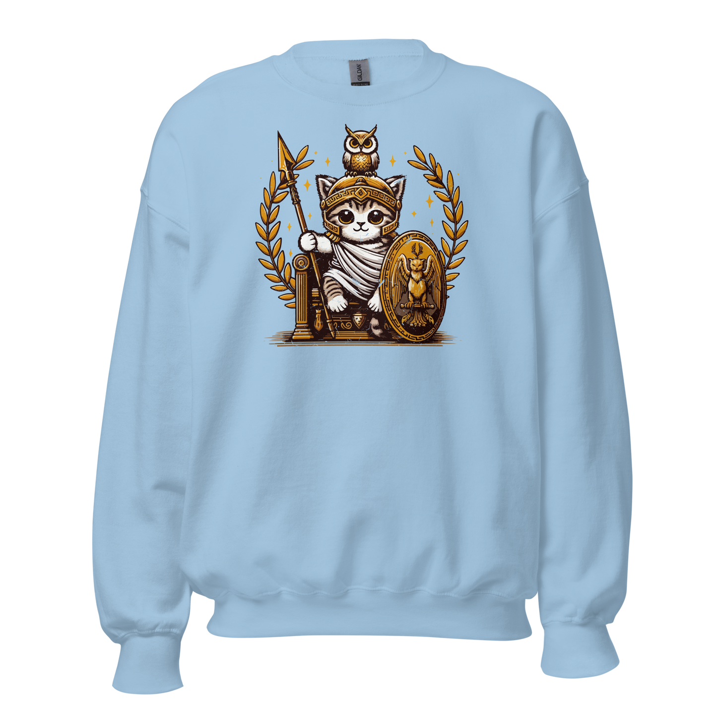 Roman Kitten with Owl - Preshrunk Sweatshirt