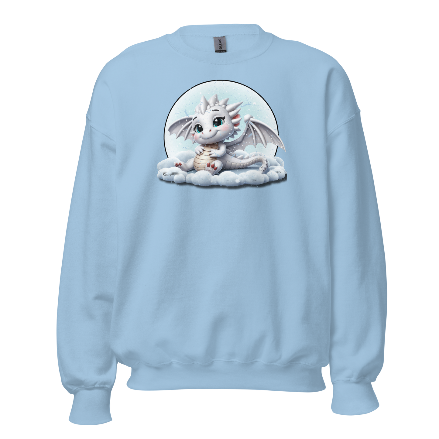 White Dragon in the Clouds - Preshrunk Sweatshirt