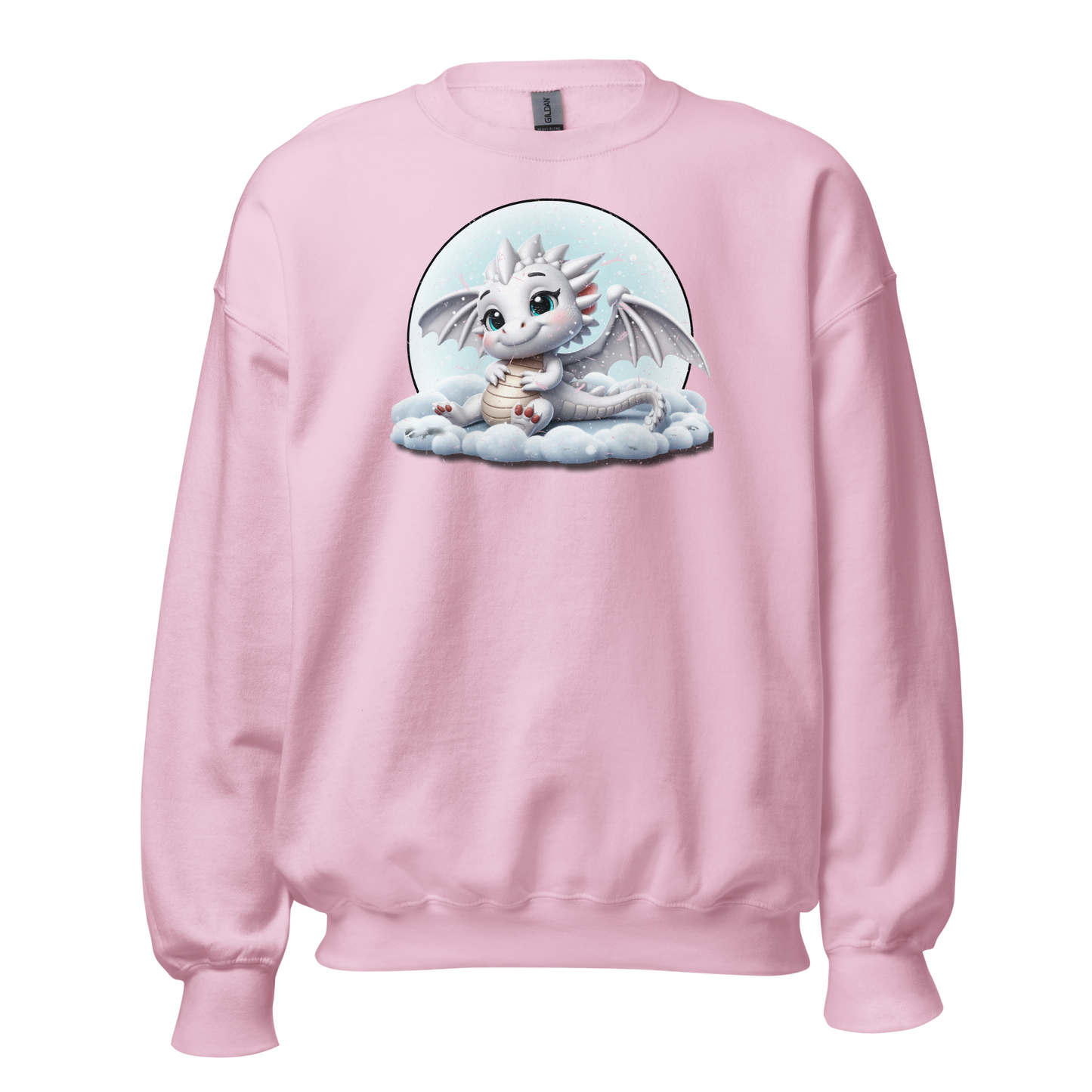 White Dragon in the Clouds - Preshrunk Sweatshirt