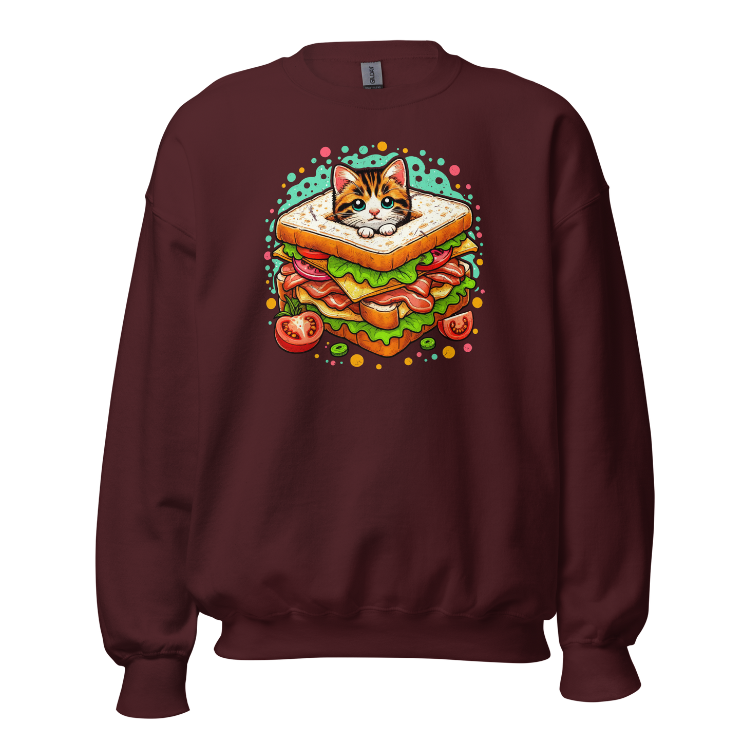 Kitten in a Sandwich - Preshrunk Sweatshirt