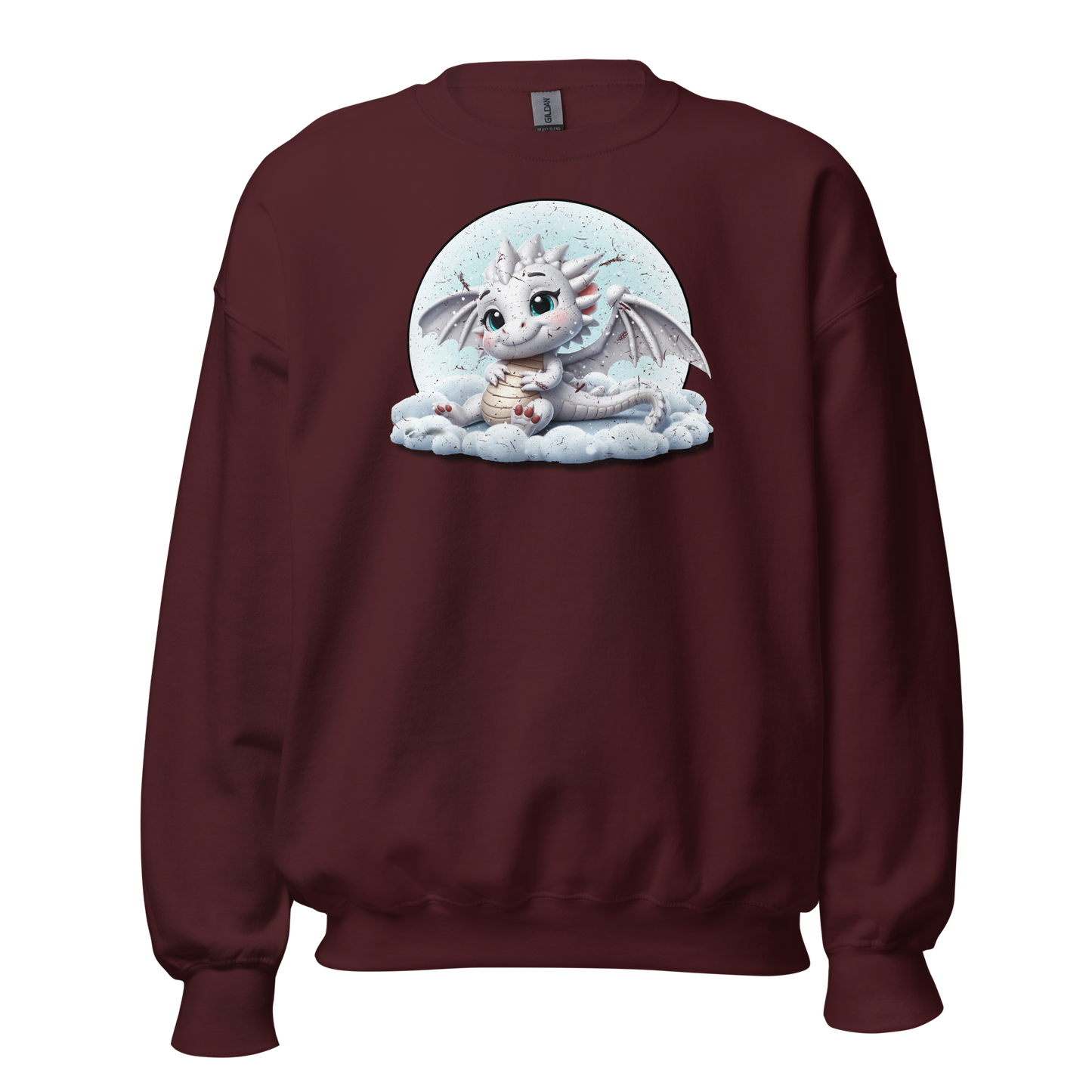 White Dragon in the Clouds - Preshrunk Sweatshirt
