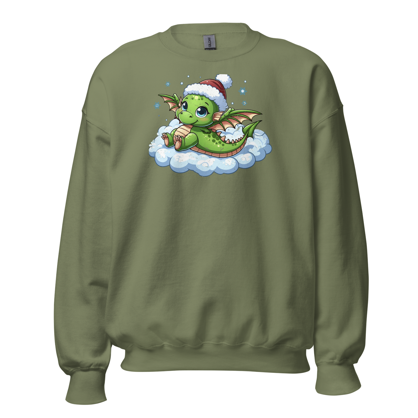 Green Dragon in the Clouds - Preshrunk Sweatshirt