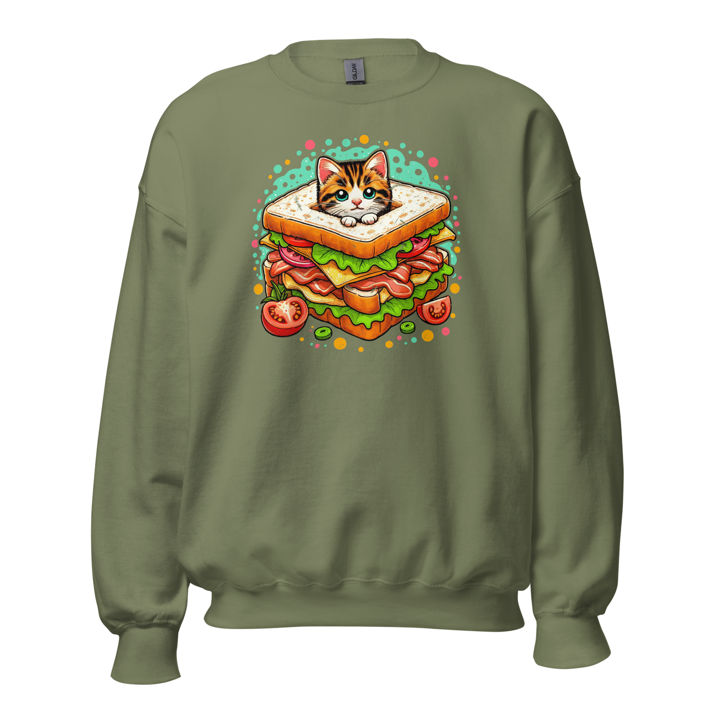 Kitten in a Sandwich - Preshrunk Sweatshirt